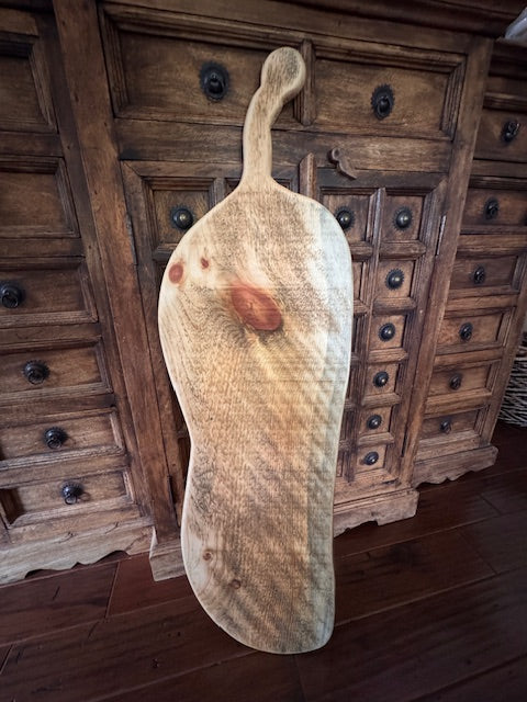 Large "Live Edge" Serving Platter- 42"x13"-Pine