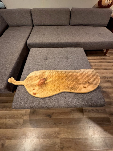 Large "Live Edge" Serving Platter- 42"x13"-Pine
