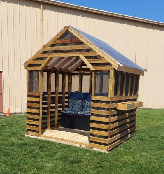 Outdoor Screened Cabana 7.6ft x 7.6ft- Porch-Patio-Poolside